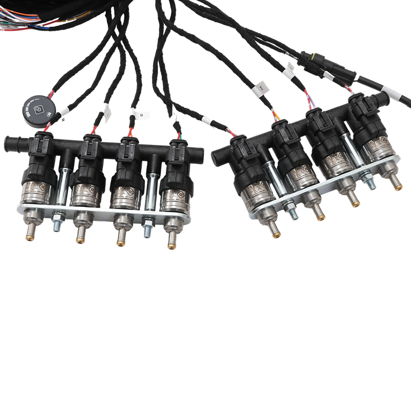 Engine supercharging wiring harness