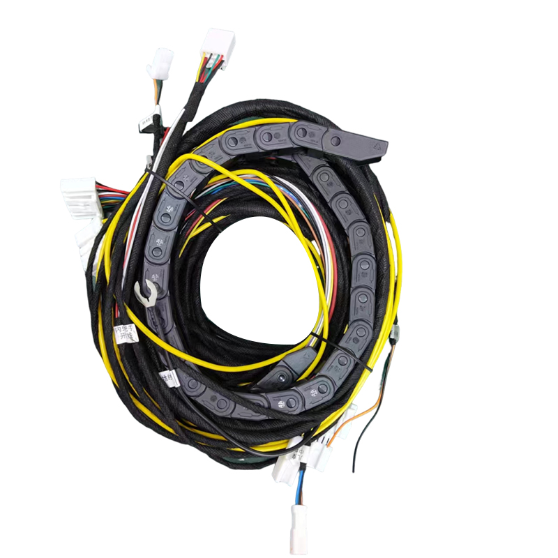 Electric middle door wiring harness